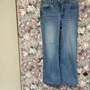 GEN IZAWA 스트레이트 데님 블루