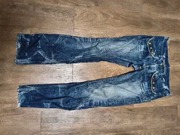 Hysterics 데미지 가공 부츠컷 데님