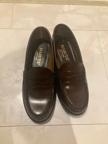 새상품 HARUTA 브라운 로퍼 23.0cm