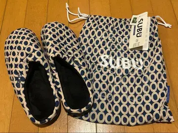 SUBU 슬립온 네이비/화이트 US 9.5