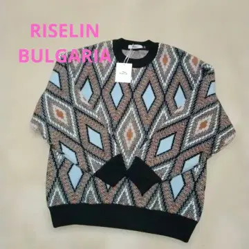 [택 포함 새상품] RISSELIN 다이아몬드 패턴 스웨터 52