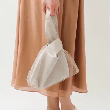 kaene 카엔 튤 도킹 핸드백 베이지 결혼식