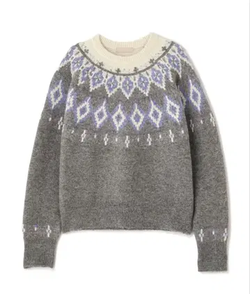 FREE'S MART 울 혼방 노르딕 니트 그레이 미개봉