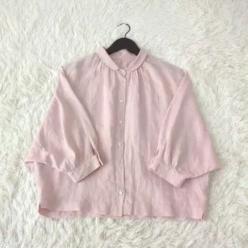 MAGALI 마가리 린넨 블라우스 핑크