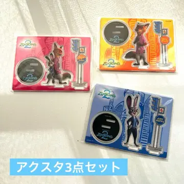 주토피아2 해피 복권 G상 아크릴 스탠드 닉 주디 3종 세트