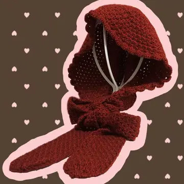 성인용 보닛 핸드메이드 발라클라바 장미 보닛