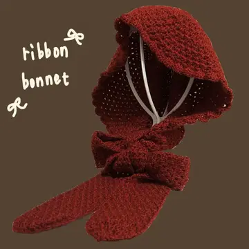 성인용 보닛 핸드메이드 발라클라바 장미 보닛