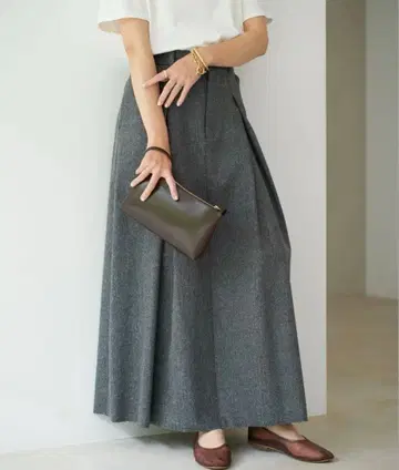 Plage R'AM TWEED 본딩 스커트