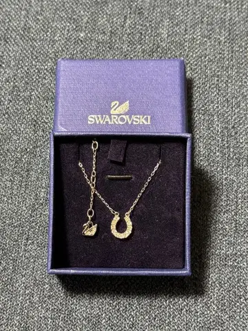Swarovski 목걸이 말굽 실버
