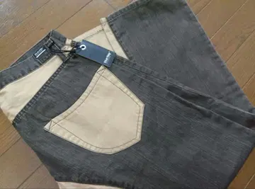 [미사용 새상품] Blue Way 패치워크 스트레이트 데님 LL(34)