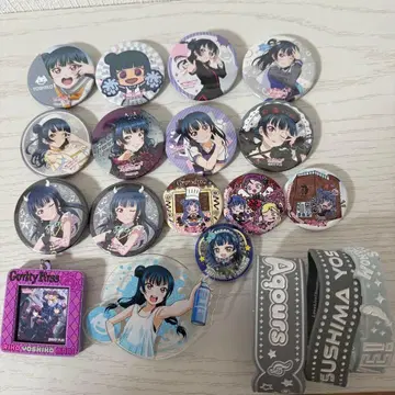 러브 라이브! 선샤인!! Aqours 츠시마 요시코 굿즈 캔뱃지 세트
