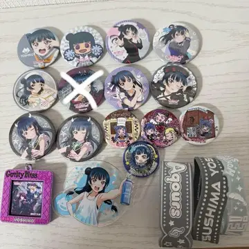 러브 라이브! 선샤인!! Aqours 츠시마 요시코 굿즈 캔뱃지 세트