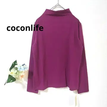 52 [새상품 택 포함] 코콘 라이프 하이넥 상의 티셔츠 일본제