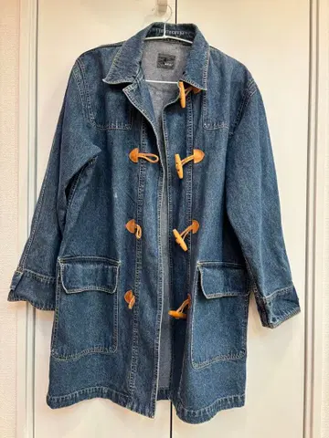 데님 더플 코트 자켓