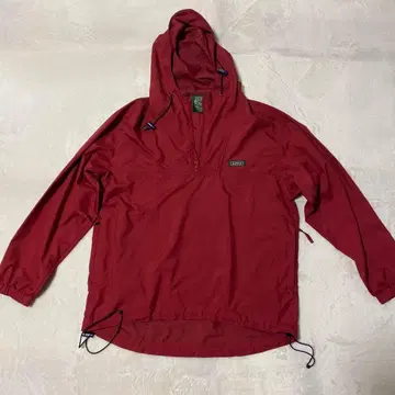 AIGLE 빨간색 풀오버 나일론 자켓 사이즈 S