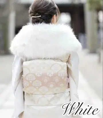 숄 화이트 성인식 새상품