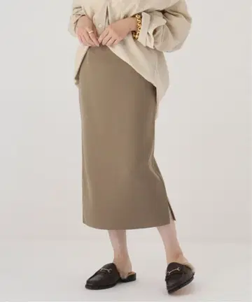 plage 밀라노 리브 미디 스커트 SK