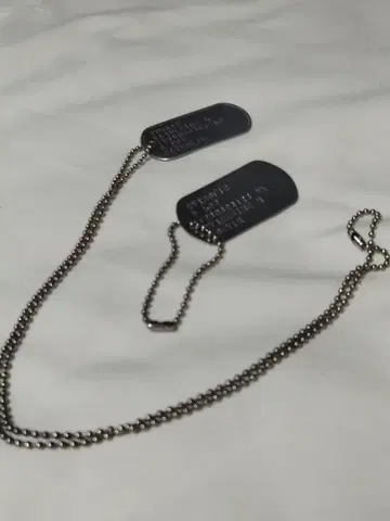 (5005) 미군 실물 US AIRFORCE 도그태그 2장 세트 레어