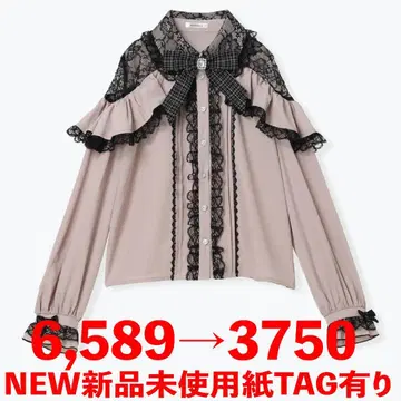 [NOEMIE] 새상품 트위드 리본 케이프 프릴 오픈 숄더