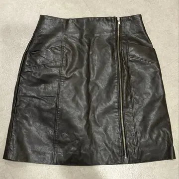 snidel 스나이델 가죽 스커트 미니 기장 S 사이즈