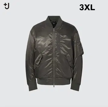 uniqlo +J 하이브리드 다운 오버 사이즈 MA-1 블루종