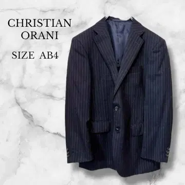 크리스찬 오라니 남성용 비즈니스 자켓 수트 스트라이프 블랙