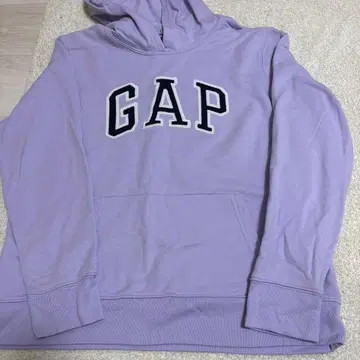 GAP 라벤더 후드 부착 후드티 M