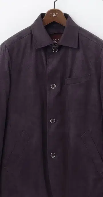 JOSEPH ABBOUD 다운 라이너 부착 2WAY 스웨이드 다운 블루종