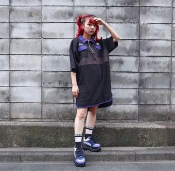 CANDY STRIPPER 폴로 원피스 캔디 스트리퍼