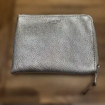 AGILITY 지갑 실버 가죽
