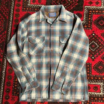Pendleton 울 셔츠 옴브레 M