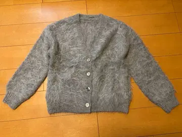 미사용품 아뉴앙스 수리 알파카 니트 가디건