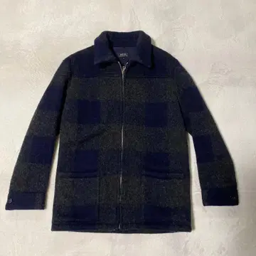 A.P.C. 체크 무늬 집업 자켓 XS