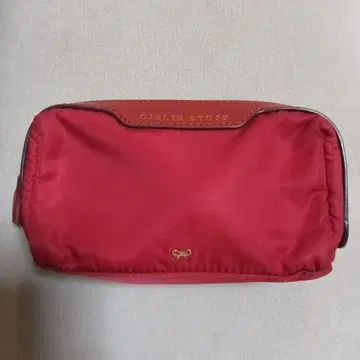 새상품급 ANYA HINDMARCH GIRLIE STUFF 레드 파우치