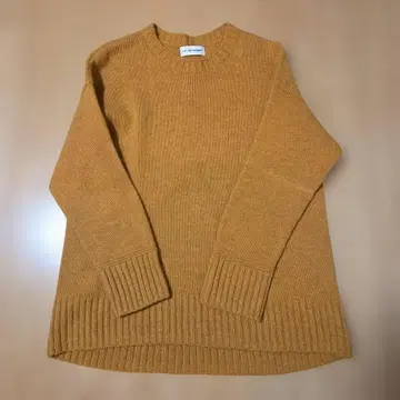 INED 스웨터 M 사이즈 머스타드색