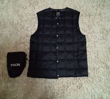 [ 미사용 ] TAION 블랙 다운 베스트 M