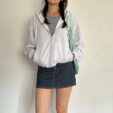 [ HOOP ] 오버핏 더블 지퍼 후디