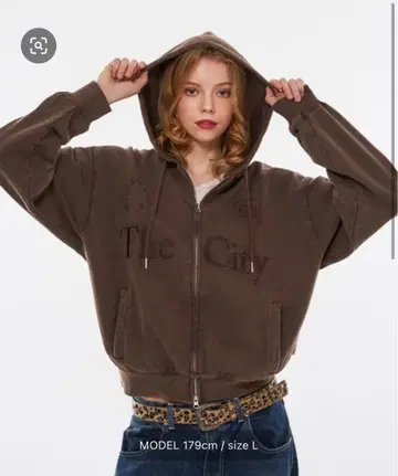 더블 지퍼 후드티