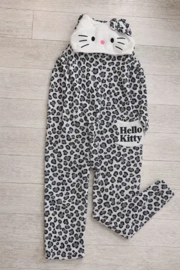 헬로키티 레오파드 무늬 룸웨어 프리 사이즈