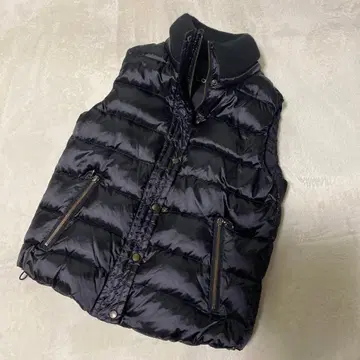 루니 LOUNIE 블랙 퀼팅 다운 베스트 사이즈 36