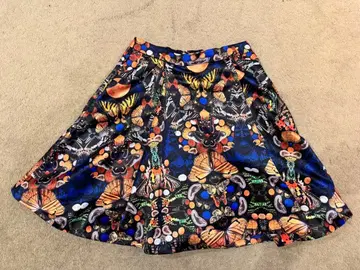 앨리스 앤 올리비아 플레어 스커트 곤충 디자인