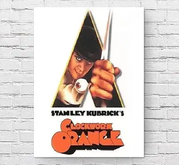 2점 세트 대형 영화 포스터 시계태엽 오렌지 US판 of1