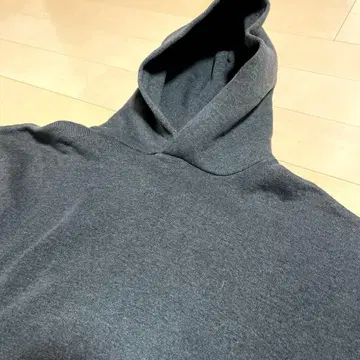 90s! 러셀 후드티 멕시코제 무지 그레이 XL 짧은 기장