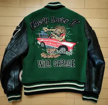 [새상품급] 화이츠빌 바시티 자켓 풀 데코 38 Chevy Lover