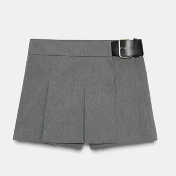 ZARA 플리츠 벨트 포함 큐롯 스커트
