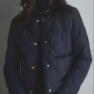 [ TAIONxanuans ] 노카라 퀼팅 쇼트 다운 택 포함