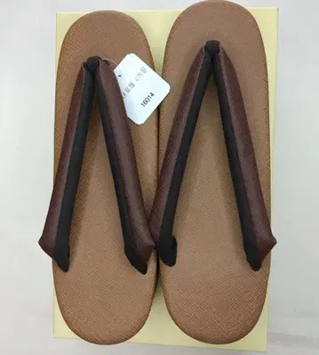 새상품 조리 L 사이즈 EVA 조리 여성용 캐주얼 브라운 바닥 합성수지제