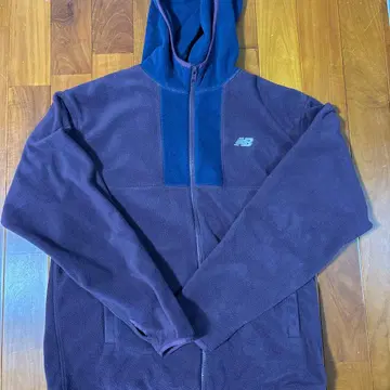 뉴발란스 플리스 후드티 퍼플