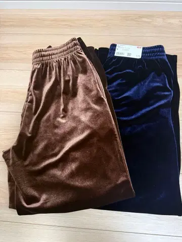 유니클로 소프트 벨로아 이지 팬츠 2세트