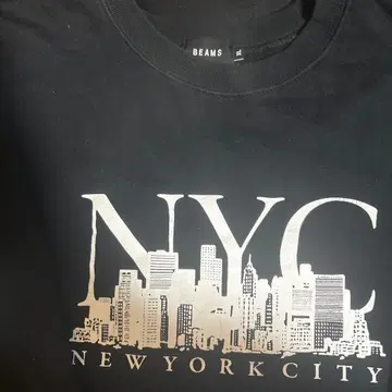 BEAMS NYC 시티 스카이라인 티셔츠